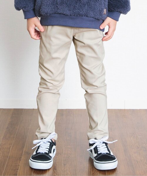 BREEZE（ブリーズ）の「あったからくらくスキニーパンツ（その他パンツ・キッズ・チェック/ベージュ/エメラルド/ブラック/マスタード/ブラウン/ブルー/ワインレッド/カモフラージュ/ドット・110/120/130/140/150/100/90）」の4枚目の写真