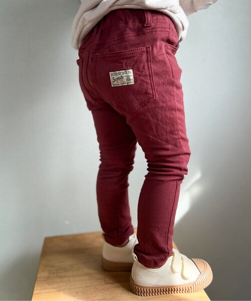 BREEZE（ブリーズ）の「あったからくらくスキニーパンツ（その他パンツ・キッズ・チェック/ベージュ/エメラルド/ブラック/マスタード/ブラウン/ブルー/ワインレッド/カモフラージュ/ドット・110/120/130/140/150/100/90）」の8枚目の写真