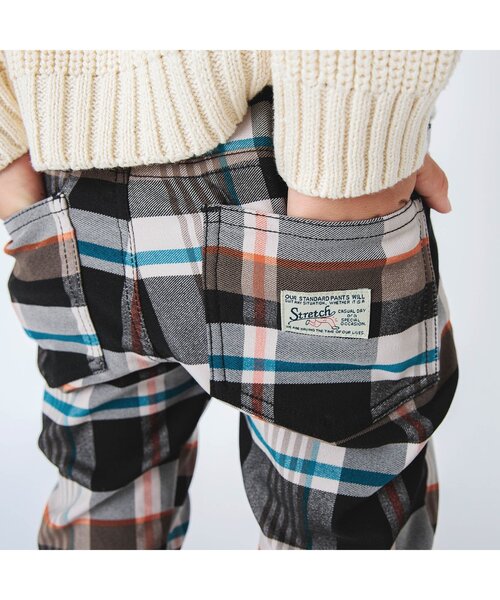 BREEZE（ブリーズ）の「あったからくらくスキニーパンツ（その他パンツ・キッズ・チェック/ベージュ/エメラルド/ブラック/マスタード/ブラウン/ブルー/ワインレッド/カモフラージュ/ドット・110/120/130/140/150/100/90）」の12枚目の写真