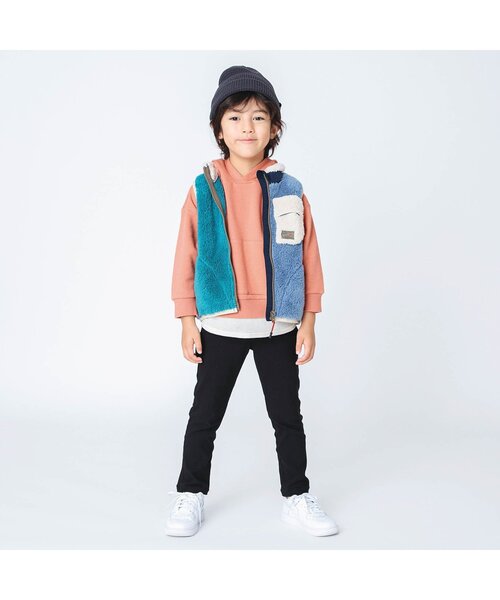 BREEZE（ブリーズ）の「あったからくらくスキニーパンツ（その他パンツ・キッズ・チェック/ベージュ/エメラルド/ブラック/マスタード/ブラウン/ブルー/ワインレッド/カモフラージュ/ドット・110/120/130/140/150/100/90）」の17枚目の写真