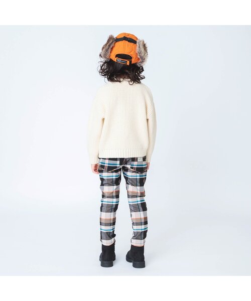 BREEZE（ブリーズ）の「あったからくらくスキニーパンツ（その他パンツ・キッズ・チェック/ベージュ/エメラルド/ブラック/マスタード/ブラウン/ブルー/ワインレッド/カモフラージュ/ドット・110/120/130/140/150/100/90）」の21枚目の写真