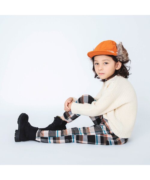 BREEZE（ブリーズ）の「あったからくらくスキニーパンツ（その他パンツ・キッズ・チェック/ベージュ/エメラルド/ブラック/マスタード/ブラウン/ブルー/ワインレッド/カモフラージュ/ドット・110/120/130/140/150/100/90）」の22枚目の写真