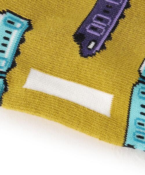 SHOO・LA・RUE（シューラルー）の「◆電車総柄クルー丈ソックス（ソックス/靴下・キッズ・レッド系5/ネイビー系3/イエロー系9・53/56）」の8枚目の写真