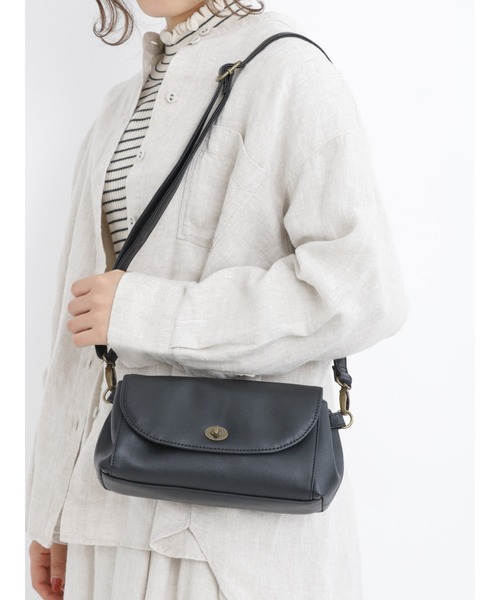 Samansa Mos2（サマンサ モスモス）の「ウォレットショルダーバッグ（ショルダーバッグ・レディース・ブラック/ブラウン・ﾌﾘ-）」の2枚目の写真