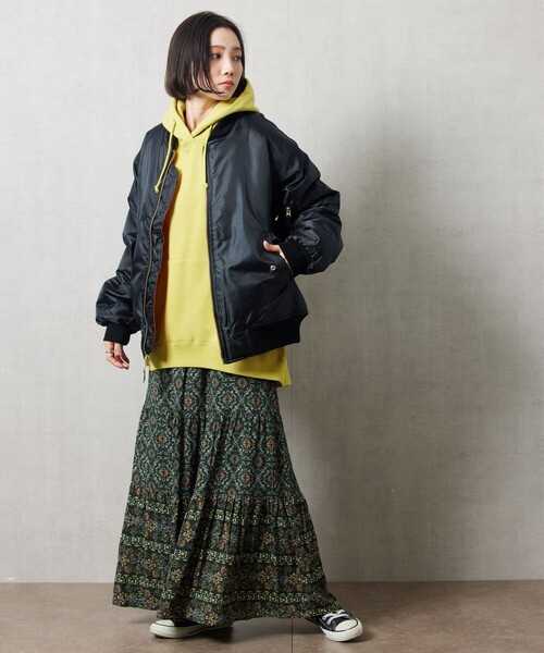 FREAK'S STORE(フリークスストア)の「【WEB限定】ROTHCO/ロスコ MA-1 FLIGHT JACKET/MA-1 フライトジャケット(MA-1・レディース・ブラック/オリーブ・MEDIUM/SMALL)」の3枚目の写真