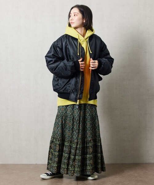 FREAK'S STORE(フリークスストア)の「【WEB限定】ROTHCO/ロスコ MA-1 FLIGHT JACKET/MA-1 フライトジャケット(MA-1・レディース・ブラック/オリーブ・MEDIUM/SMALL)」の4枚目の写真