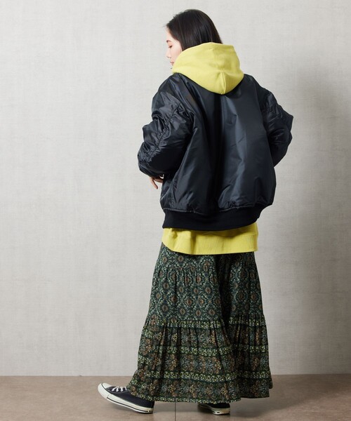 FREAK'S STORE(フリークスストア)の「【WEB限定】ROTHCO/ロスコ MA-1 FLIGHT JACKET/MA-1 フライトジャケット(MA-1・レディース・ブラック/オリーブ・MEDIUM/SMALL)」の5枚目の写真