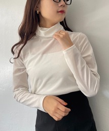 one after another NICE CLAUP | レイヤードスタイルにもおすすめ。ベロアタートルネック(Tシャツ/カットソー)