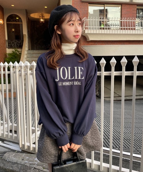 one after another NICE CLAUP（ワンアフターアナザーナイスクラップ）の「ベロアタートルネック（Tシャツ/カットソー・レディース・ベージュ/グレー/オフホワイト/ピンク・FREE）」の10枚目の写真