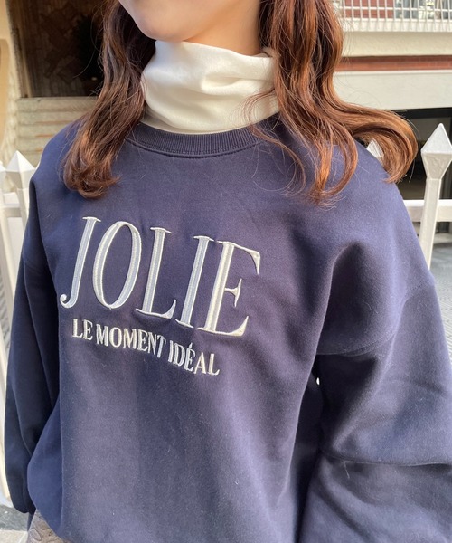 one after another NICE CLAUP（ワンアフターアナザーナイスクラップ）の「ベロアタートルネック（Tシャツ/カットソー・レディース・ベージュ/グレー/オフホワイト/ピンク・FREE）」の9枚目の写真