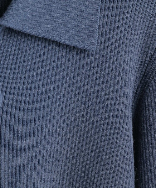 Andemiu(アンデミュウ)の「ホソリボンエリニット177362(ニット/セーター・レディース・ブラック/ピンク/ブルー/モカ・FREE)」の17枚目の写真