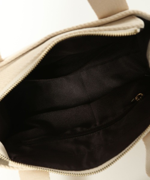 BAYFLOW（ベイフロー）の「ロゴテープスクエアトート（トートバッグ・レディース・ダークブラウン/インディゴブルー/ライトベージュ・FREE）」の19枚目の写真