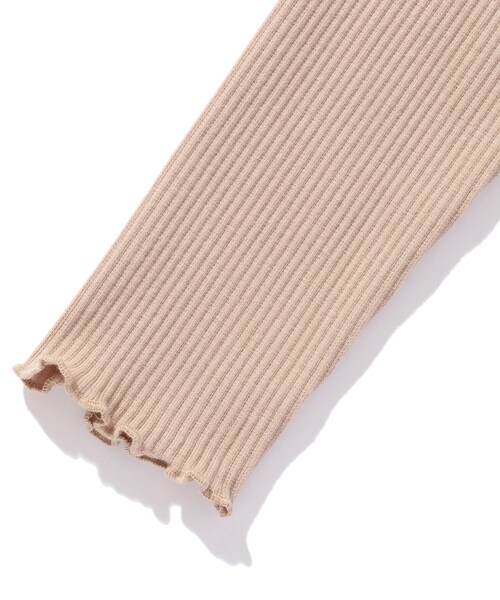 SHOO・LA・RUE（シューラルー）の「◆【110-140cm/プチセレ】テレコ裾スカラップタートル（Tシャツ/カットソー・キッズ・アイボリー/ベビーピンク/ブラック/アイボリー系7/ブラック系7・14/12/13/11）」の10枚目の写真