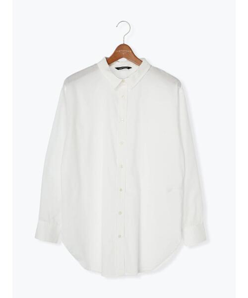 Lugnoncure(ルノンキュール)の「◎リラックスレギュラーカラーシャツ(シャツ/ブラウス・レディース・サックスブルー/オフホワイト/グレー・フリ-)」の2枚目の写真