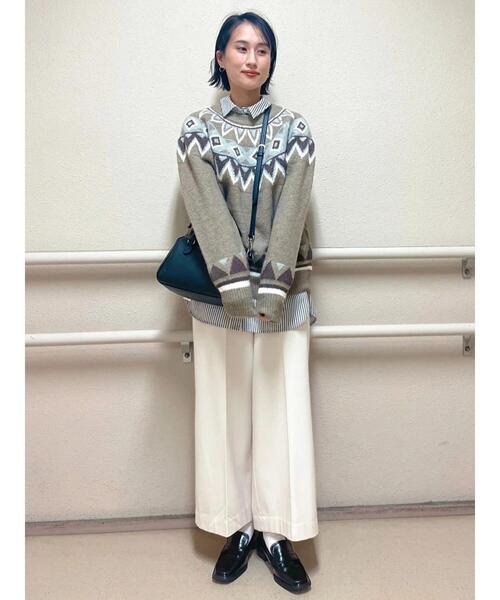 Lugnoncure(ルノンキュール)の「◎リラックスレギュラーカラーシャツ(シャツ/ブラウス・レディース・サックスブルー/オフホワイト/グレー・フリ-)」の10枚目の写真