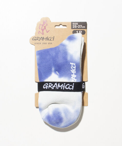 GLOSTER(グロスター)の「【GRAMICCI/グラミチ】タイダイソックス オーガニックコットン 日本製 SHORT(ソックス/靴下・メンズ・グレイッシュベージュ/ブラック/ブルー/グリーン・FREE)」の2枚目の写真