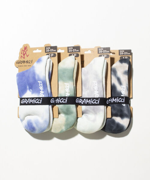GLOSTER(グロスター)の「【GRAMICCI/グラミチ】タイダイソックス オーガニックコットン 日本製 SHORT(ソックス/靴下・メンズ・グレイッシュベージュ/ブラック/ブルー/グリーン・FREE)」の7枚目の写真