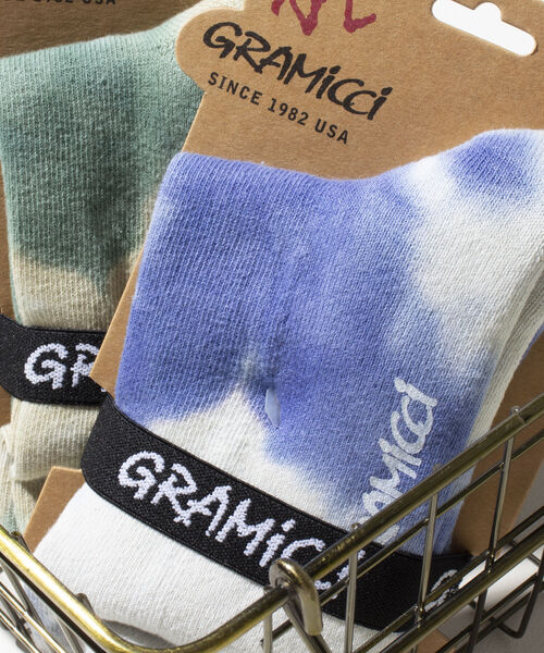 GLOSTER(グロスター)の「【GRAMICCI/グラミチ】タイダイソックス オーガニックコットン 日本製 SHORT(ソックス/靴下・メンズ・グレイッシュベージュ/ブラック/ブルー/グリーン・FREE)」の8枚目の写真
