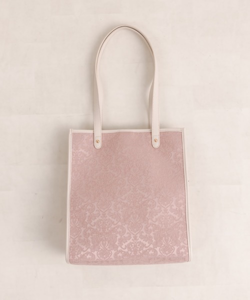 OLIVE des OLIVE（オリーブデオリーブ）の「【WEB限定】ジャガードトートバッグ（トートバッグ・レディース・ピンク/グレー/ブラック/アイボリー・FREE）」の4枚目の写真