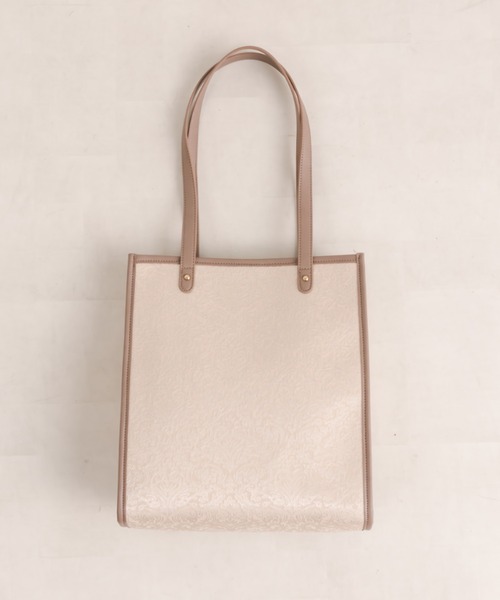 OLIVE des OLIVE（オリーブデオリーブ）の「【WEB限定】ジャガードトートバッグ（トートバッグ・レディース・ピンク/グレー/ブラック/アイボリー・FREE）」の6枚目の写真