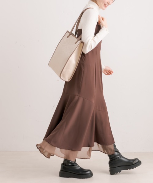 OLIVE des OLIVE（オリーブデオリーブ）の「【WEB限定】ジャガードトートバッグ（トートバッグ・レディース・ピンク/グレー/ブラック/アイボリー・FREE）」の10枚目の写真