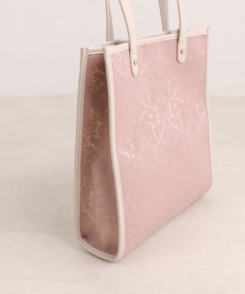 OLIVE des OLIVE（オリーブデオリーブ）の「【WEB限定】ジャガードトートバッグ（トートバッグ・レディース・ピンク/グレー/ブラック/アイボリー・FREE）」の21枚目の写真