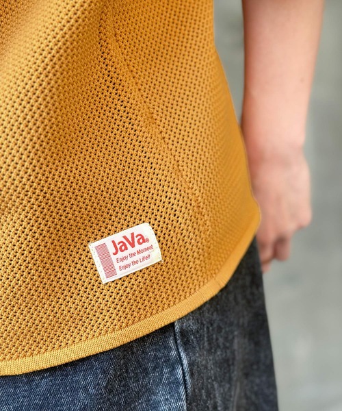 Java（ジャバ）の「《JaVaジャバ コラボ》大人のスポーティー。超軽量襟ラインオーバーサイズニットポロ（ポロシャツ・レディース・ブラック/グリーン/ブラウン/オレンジ・LARGE/MEDIUM/SMALL/X-LARGE）」の9枚目の写真