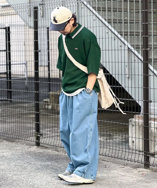 Java（ジャバ）の「《JaVaジャバ コラボ》大人のスポーティー。超軽量襟ラインオーバーサイズニットポロ（ポロシャツ・レディース・ブラック/グリーン/ブラウン/オレンジ・LARGE/MEDIUM/SMALL/X-LARGE）」の14枚目の写真