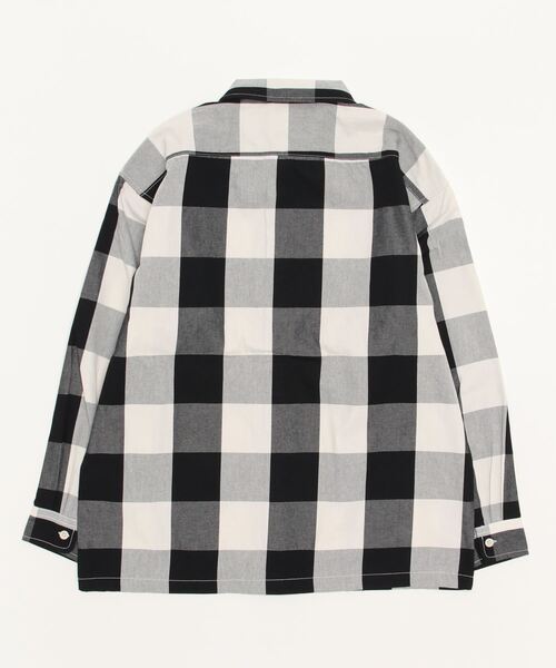 Dickies（ディッキーズ）の「【GENUINE DICKIES/ジェニュインディッキーズ】ワッペンロゴ T/Cツイルブロックチェックシャツ（シャツ/ブラウス・メンズ・ブルー/ブラック/レッド/グリーン・M/L/XL）」の16枚目の写真