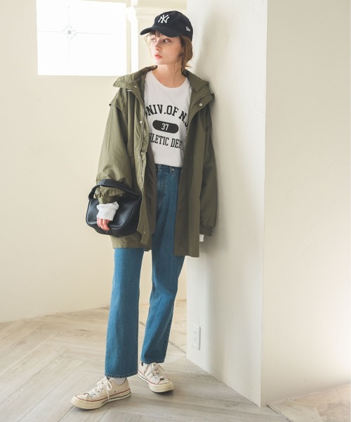 ANGIE(アンジー)の「2WAYモッズコート(モッズコート・レディース・ベージュ/アイボリー/ブラック/カーキ・FREE)」の8枚目の写真