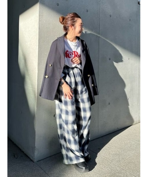 RODEO CROWNS WIDE BOWL（ロデオクラウンズワイドボウル）の「オンブレーチェックイージーパンツ（その他パンツ・レディース・ブラック系その他/ブルー系その他3/グリーン系その他・FREE）」の13枚目の写真