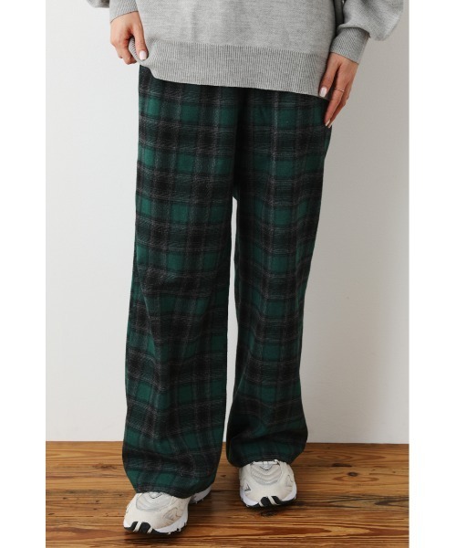 RODEO CROWNS WIDE BOWL（ロデオクラウンズワイドボウル）の「オンブレーチェックイージーパンツ（その他パンツ・レディース・ブラック系その他/ブルー系その他3/グリーン系その他・FREE）」の5枚目の写真