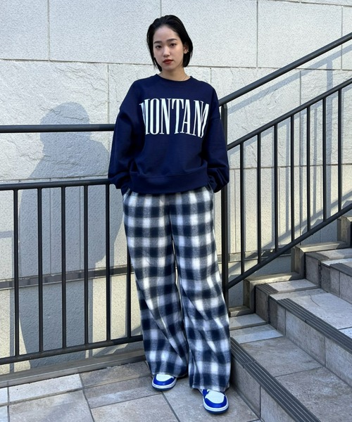 RODEO CROWNS WIDE BOWL（ロデオクラウンズワイドボウル）の「オンブレーチェックイージーパンツ（その他パンツ・レディース・ブラック系その他/ブルー系その他3/グリーン系その他・FREE）」の7枚目の写真