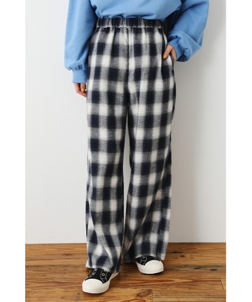 RODEO CROWNS WIDE BOWL（ロデオクラウンズワイドボウル）の「オンブレーチェックイージーパンツ（その他パンツ・レディース・ブラック系その他/ブルー系その他3/グリーン系その他・FREE）」の6枚目の写真