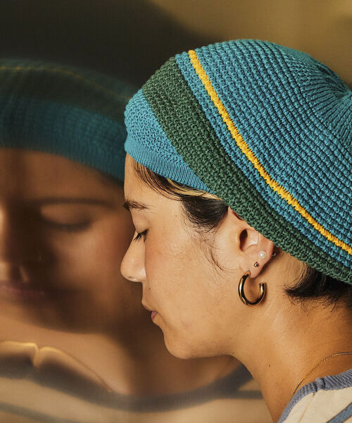 GLOSTER（グロスター）の「【Wu Xing/ウーシン】 TAM GG & Bone River ベレー帽（ハンチング/ベレー帽・メンズ・ブルー系その他4/ブルー系その他7・FREE）」の3枚目の写真