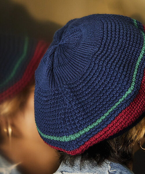 GLOSTER（グロスター）の「【Wu Xing/ウーシン】 TAM GG & Bone River ベレー帽（ハンチング/ベレー帽・メンズ・ブルー系その他4/ブルー系その他7・FREE）」の4枚目の写真