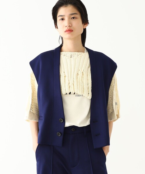 BEAMS BOY（ビームスボーイ）の「maturely / Glossy Jersey Vest 