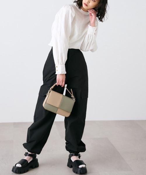 FREE'S MART（フリーズマート）の「◆エンブロイダリーレースブラウス（シャツ/ブラウス・レディース・ホワイト/パープル/ブラック・FREE）」の7枚目の写真