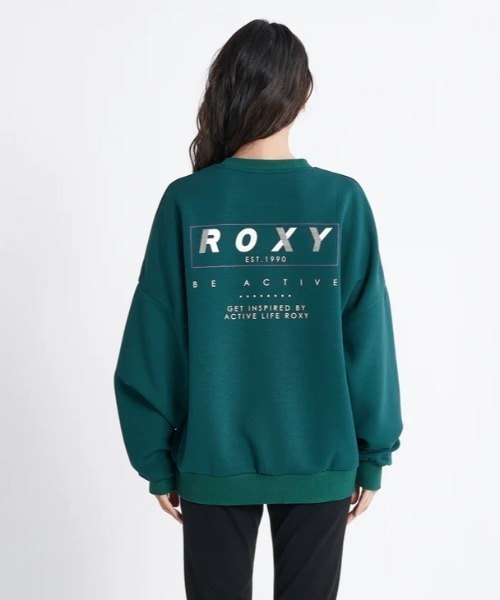 ROXY(ロキシー)の「UP BEAT PO/ロキシーバックプリントスウェットトレーナー(スウェット・レディース・ブラック/グレー/グリーン・SMALL/MEDIUM/LARGE)」の3枚目の写真