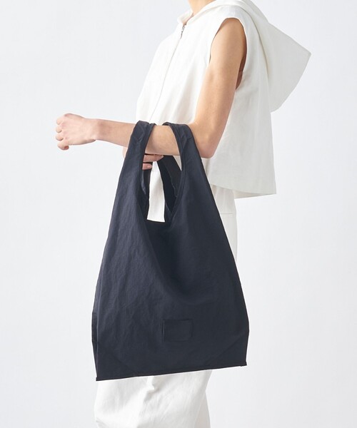 JOSEPH STUDIO（ジョゼフストゥディオ）の「【2WAY・ポケッタブル仕様】エコバッグ（エコバッグ/サブバッグ・レディース・ホワイト系/ブラック系/グリーン系/ブルー系・F）」の10枚目の写真