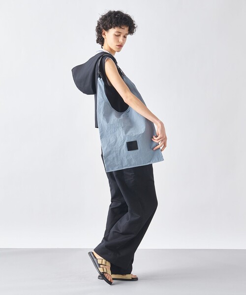 JOSEPH STUDIO（ジョゼフストゥディオ）の「【2WAY・ポケッタブル仕様】エコバッグ（エコバッグ/サブバッグ・レディース・ホワイト系/ブラック系/グリーン系/ブルー系・F）」の17枚目の写真