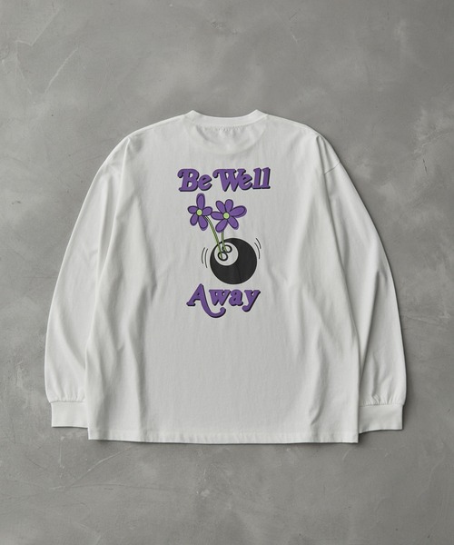 iisy（イージー）の「iisy / 8ボールフラワーロンT（Tシャツ/カットソー・メンズ・チャコールグレー/ホワイト・S/M/L）」の18枚目の写真