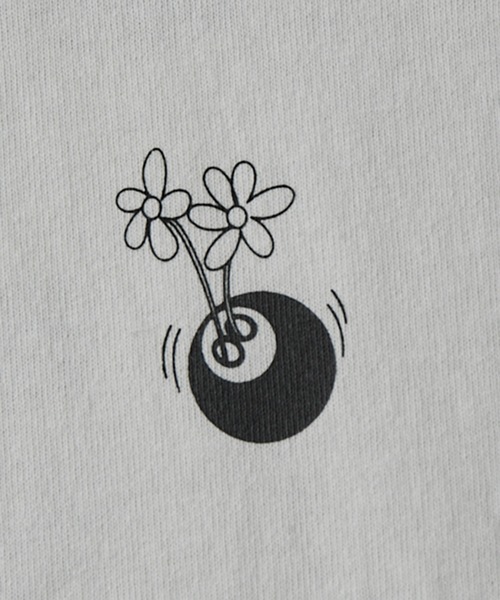 iisy（イージー）の「iisy / 8ボールフラワーロンT（Tシャツ/カットソー・メンズ・チャコールグレー/ホワイト・S/M/L）」の20枚目の写真