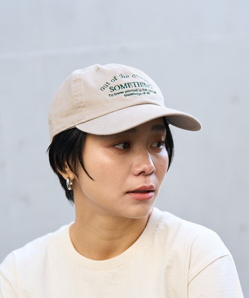 FREAK'S STORE（フリークスストア）の「Newhattan/ニューハッタン Vintageデザインキャップ / ヴィンテージデザインキャップ（キャップ・レディース・グリーン/その他/ネイビー/ベージュ・ONE SIZE）」の2枚目の写真