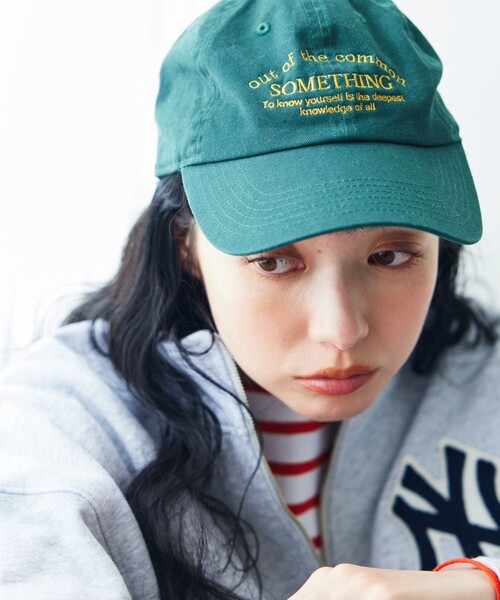 FREAK'S STORE（フリークスストア）の「Newhattan/ニューハッタン Vintageデザインキャップ / ヴィンテージデザインキャップ（キャップ・レディース・グリーン/その他/ネイビー/ベージュ・ONE SIZE）」の3枚目の写真