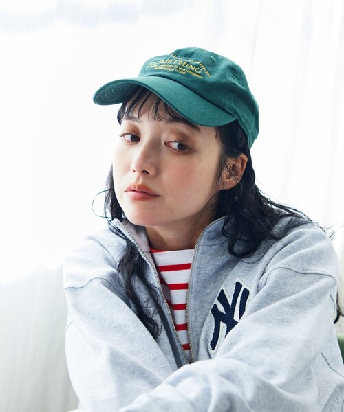 FREAK'S STORE（フリークスストア）の「Newhattan/ニューハッタン Vintageデザインキャップ / ヴィンテージデザインキャップ（キャップ・レディース・グリーン/その他/ネイビー/ベージュ・ONE SIZE）」の10枚目の写真