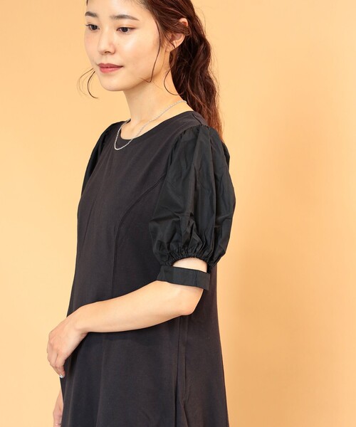 Ray BEAMS（レイビームス）の「Ray BEAMS / カットアウト パフスリーブ ワンピース（ワンピース・レディース・ブラック/ブラウン系その他3・ONE SIZE）」の13枚目の写真