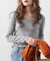 atONE コットンフライス長袖Tシャツ