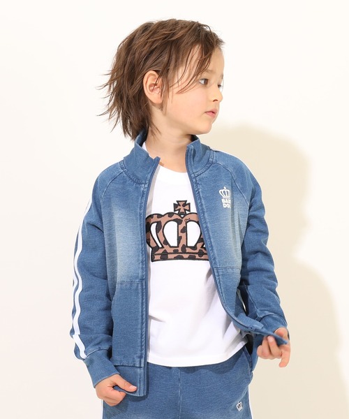 BABYDOLL（ベビードール）の「親子お揃い ラインジャケット 7944K