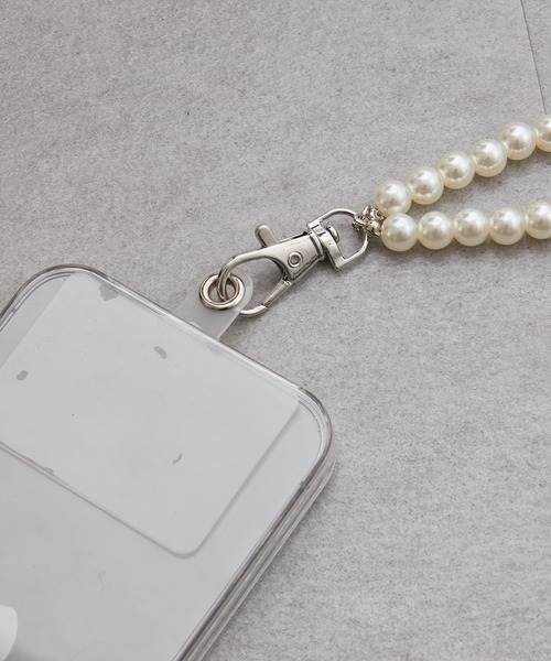 CIAOPANIC TYPY(チャオパニックティピー)の「【WEB限定】【2WAY】パールスマホショルダー(スマホグッズ・レディース・ホワイト・ONE SIZE)」の5枚目の写真